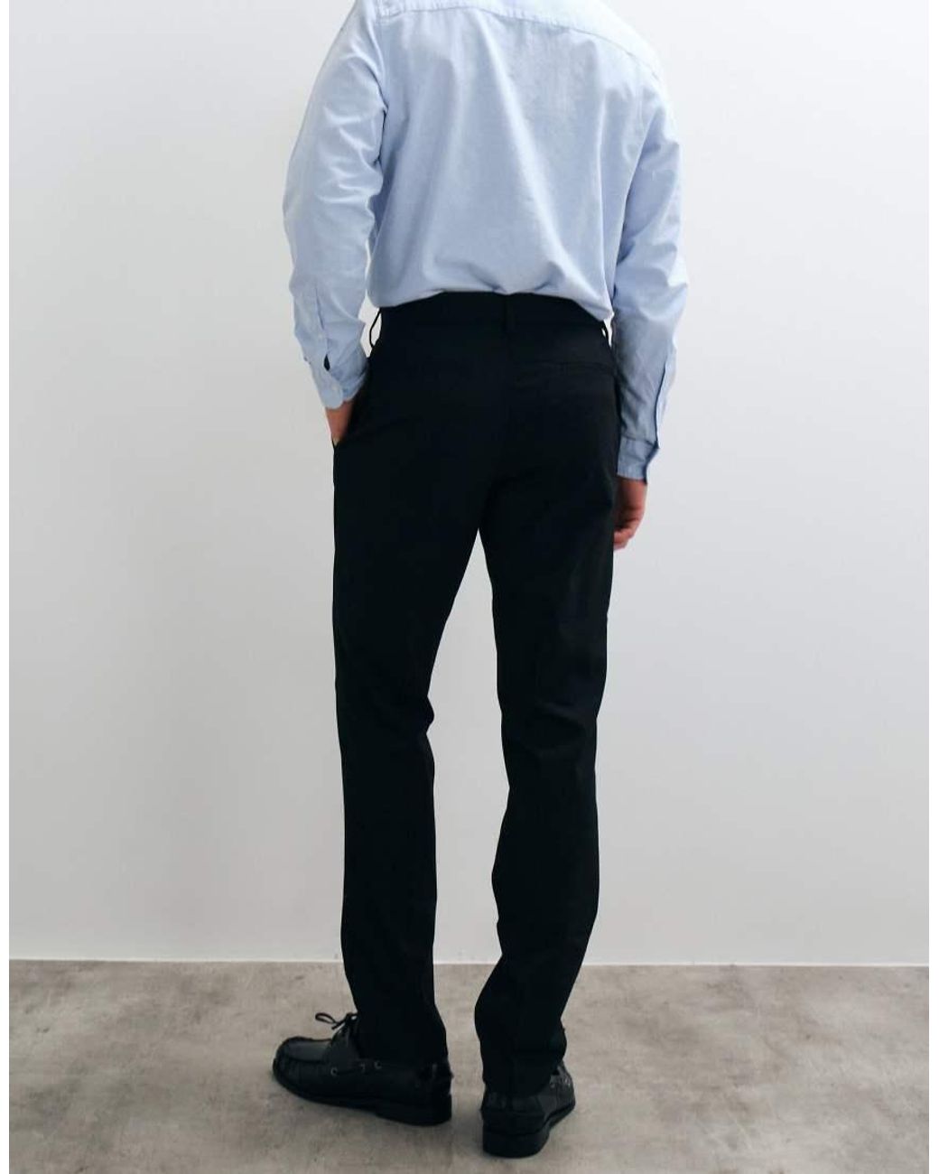 ASOS Black Smart Slim Pants for men