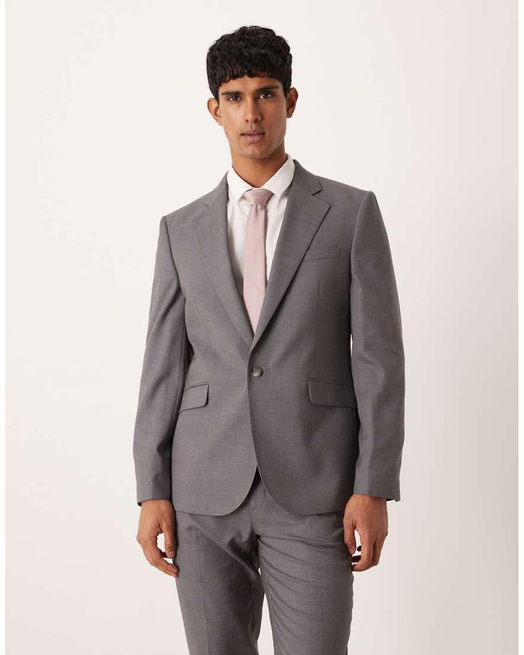 ASOS Gray Slim Suit Jacket for men