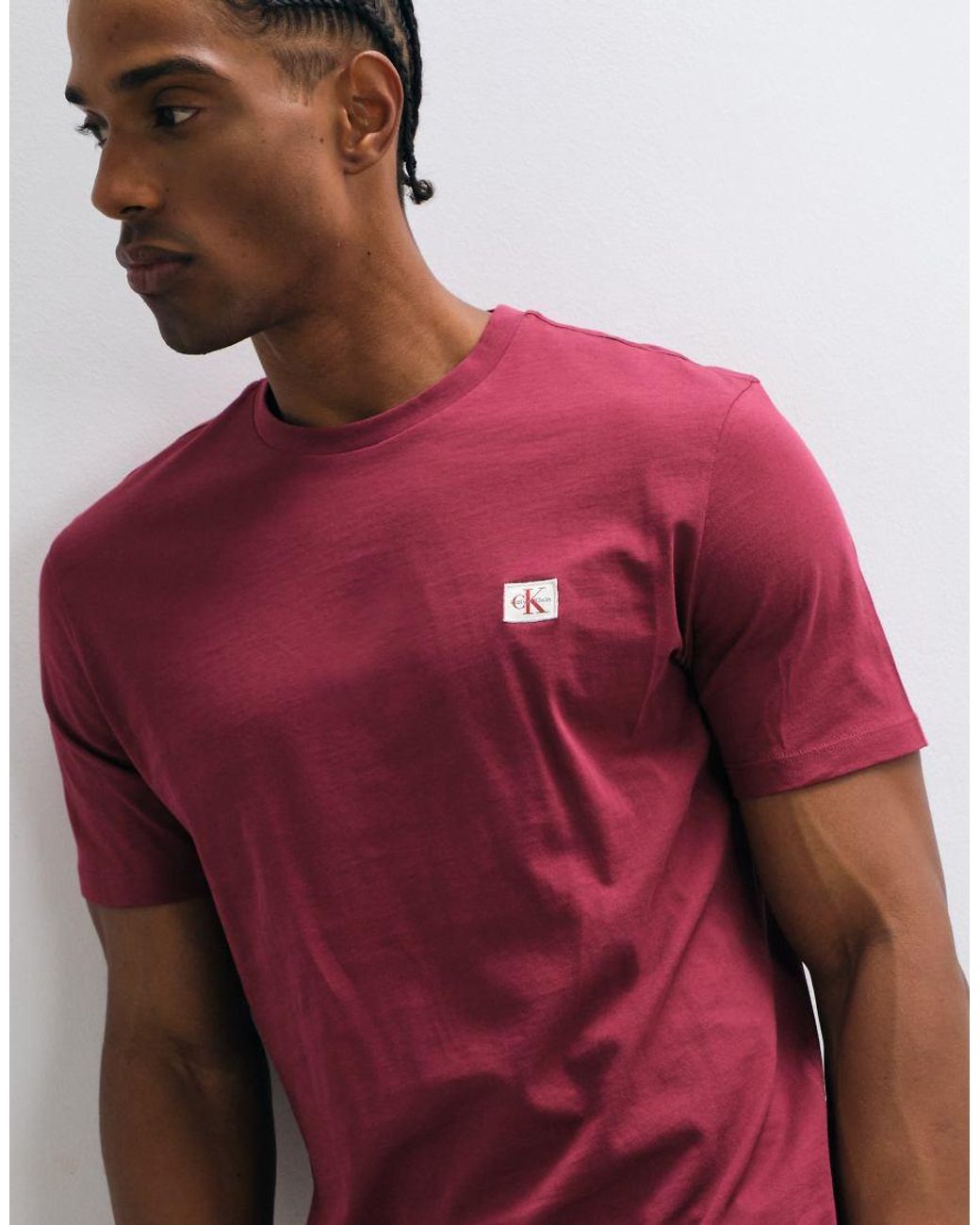 Calvin Klein Red Woven Label T-Shirt for men