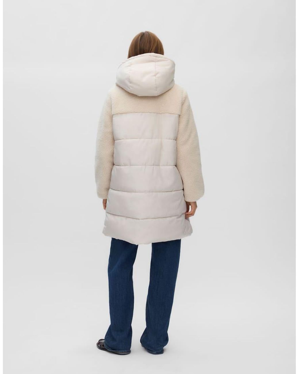 Vero Moda Holly Gewatteerde Hoogsluitende Jas in het Blue