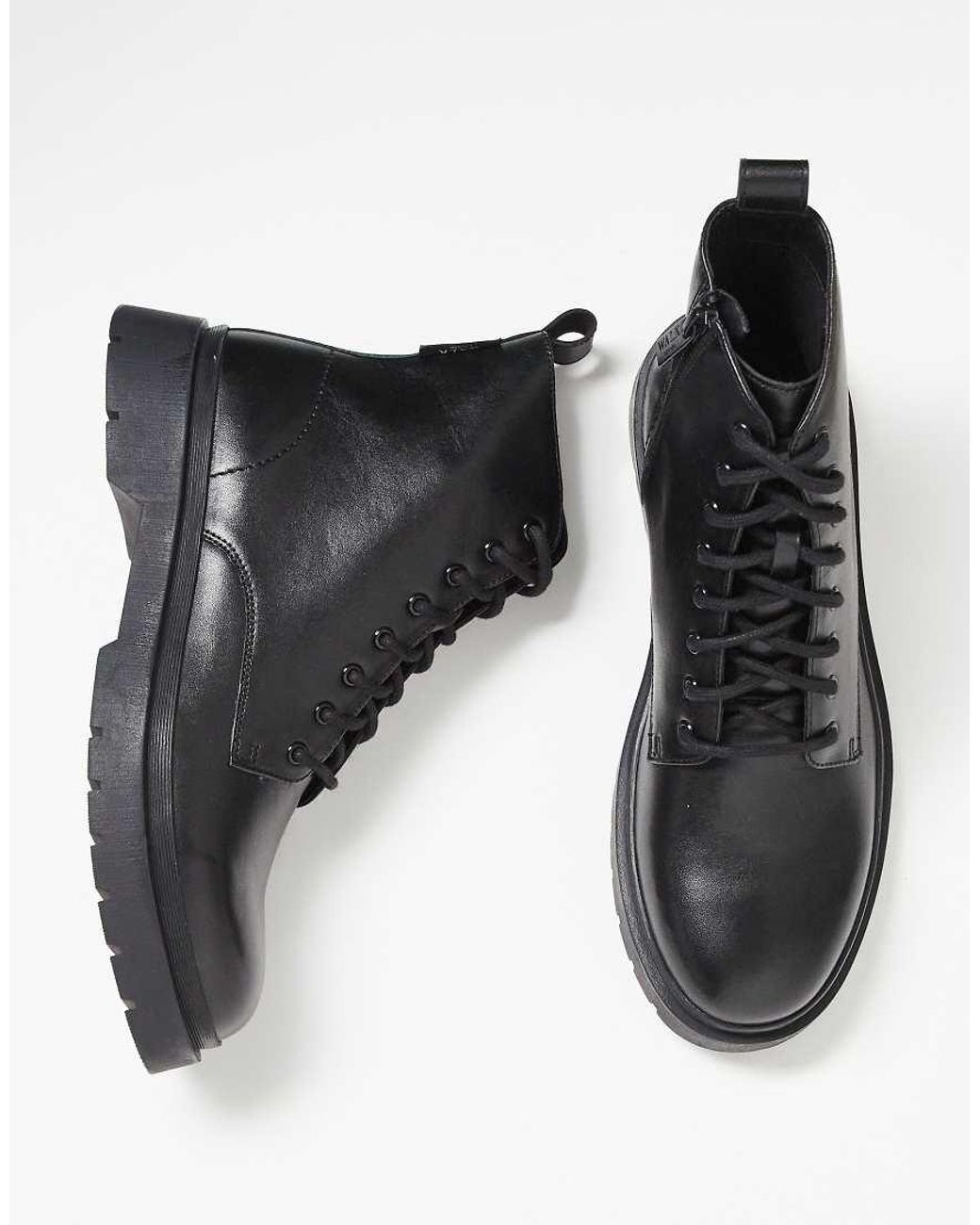 Walk London Black Callum Lace Up Boot for men