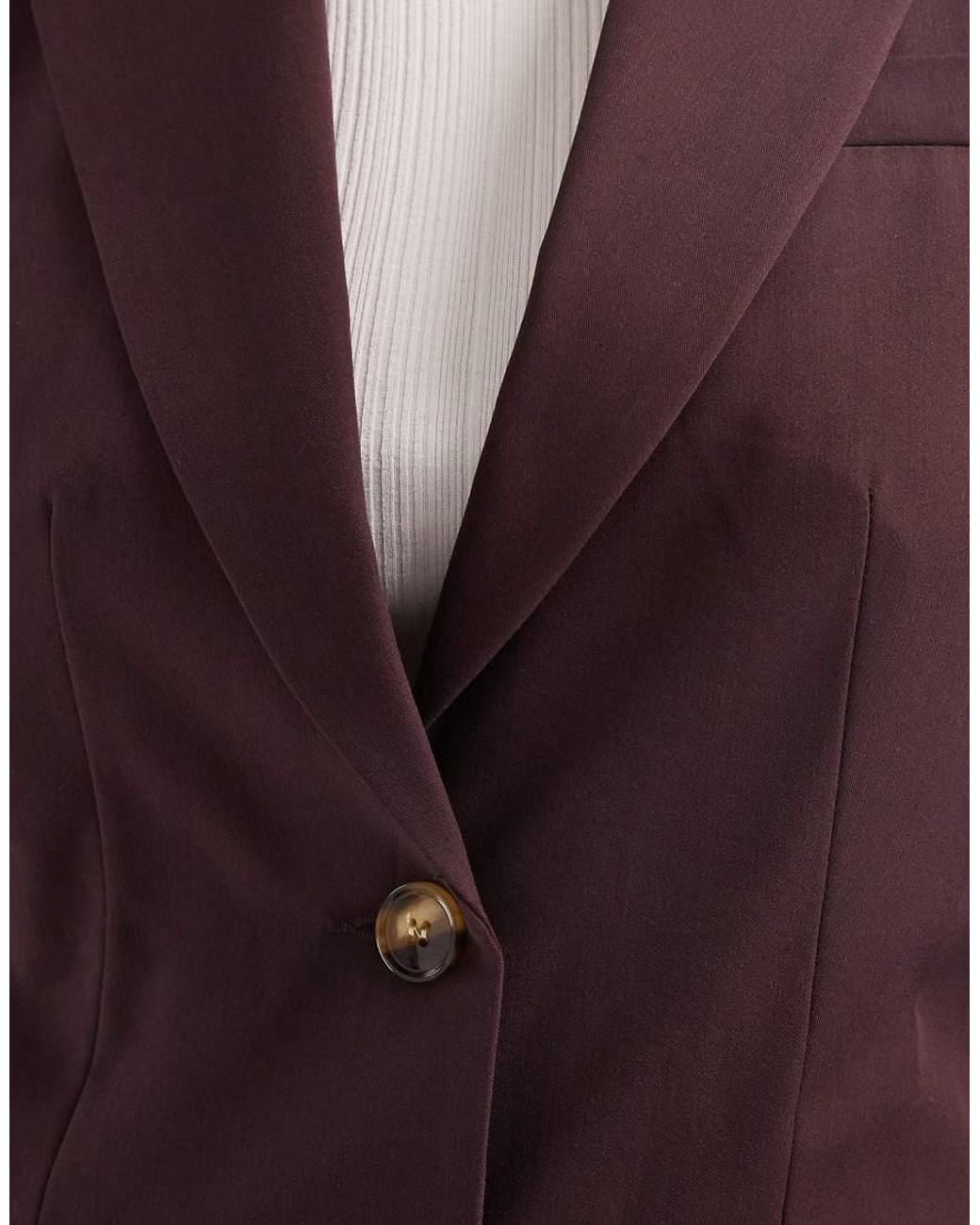 Miss Selfridge Purple Cinched Blazer