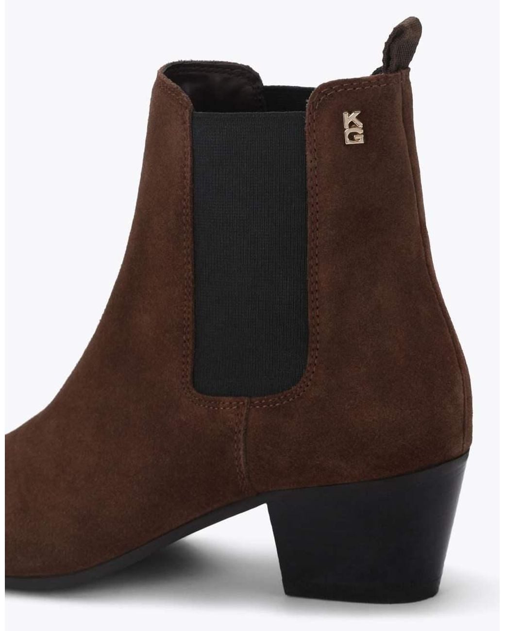 KG by Kurt Geiger Brown Topaz Low Ankle Boots