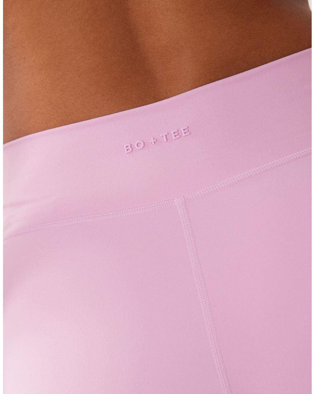 BO+TEE Pink Cross Over Waistband Legging Co-Ord