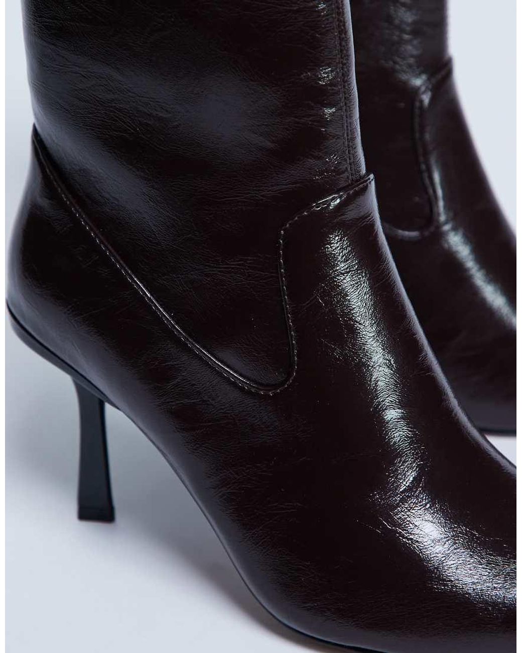 TOPSHOP Black Noah Point Toe Boot