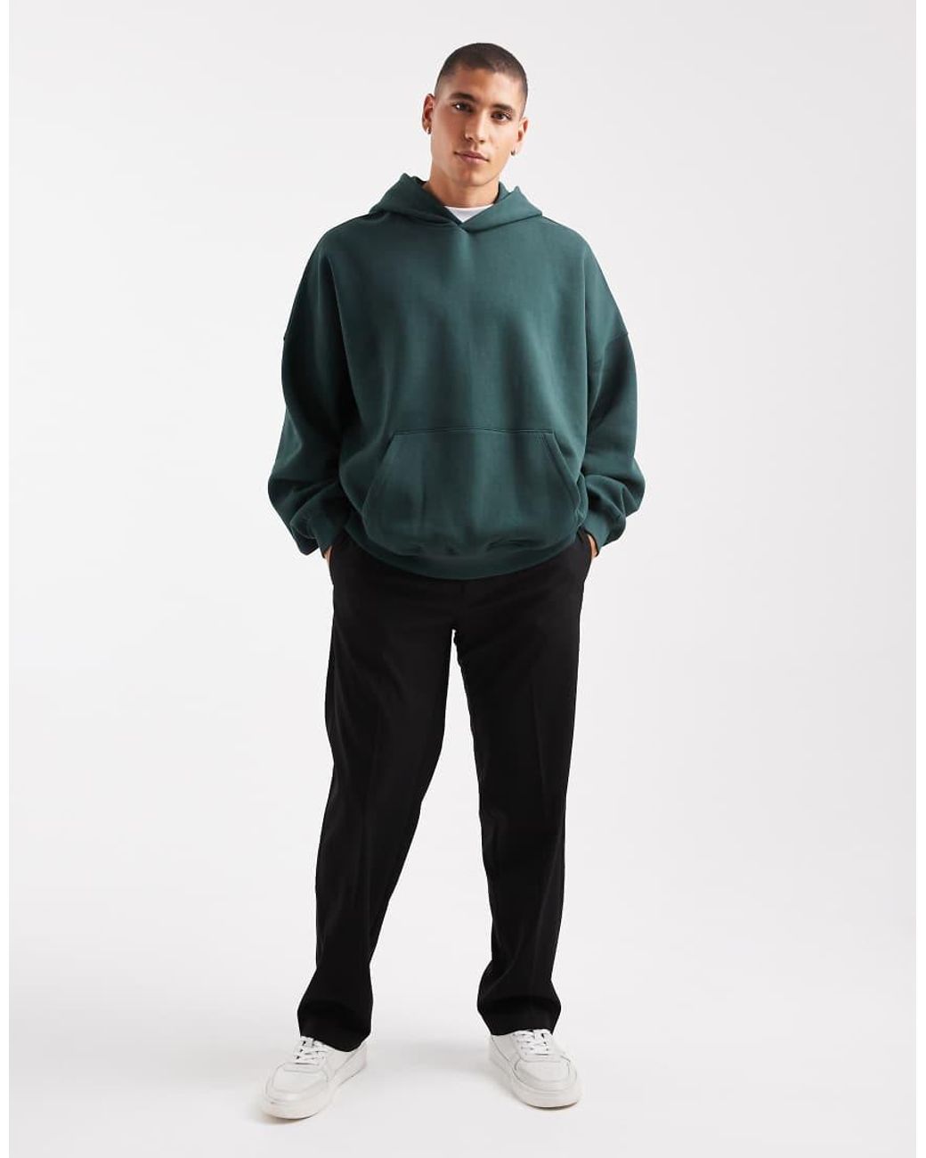 ASOS Green Essentials Extreme Oversized Hoodie for men