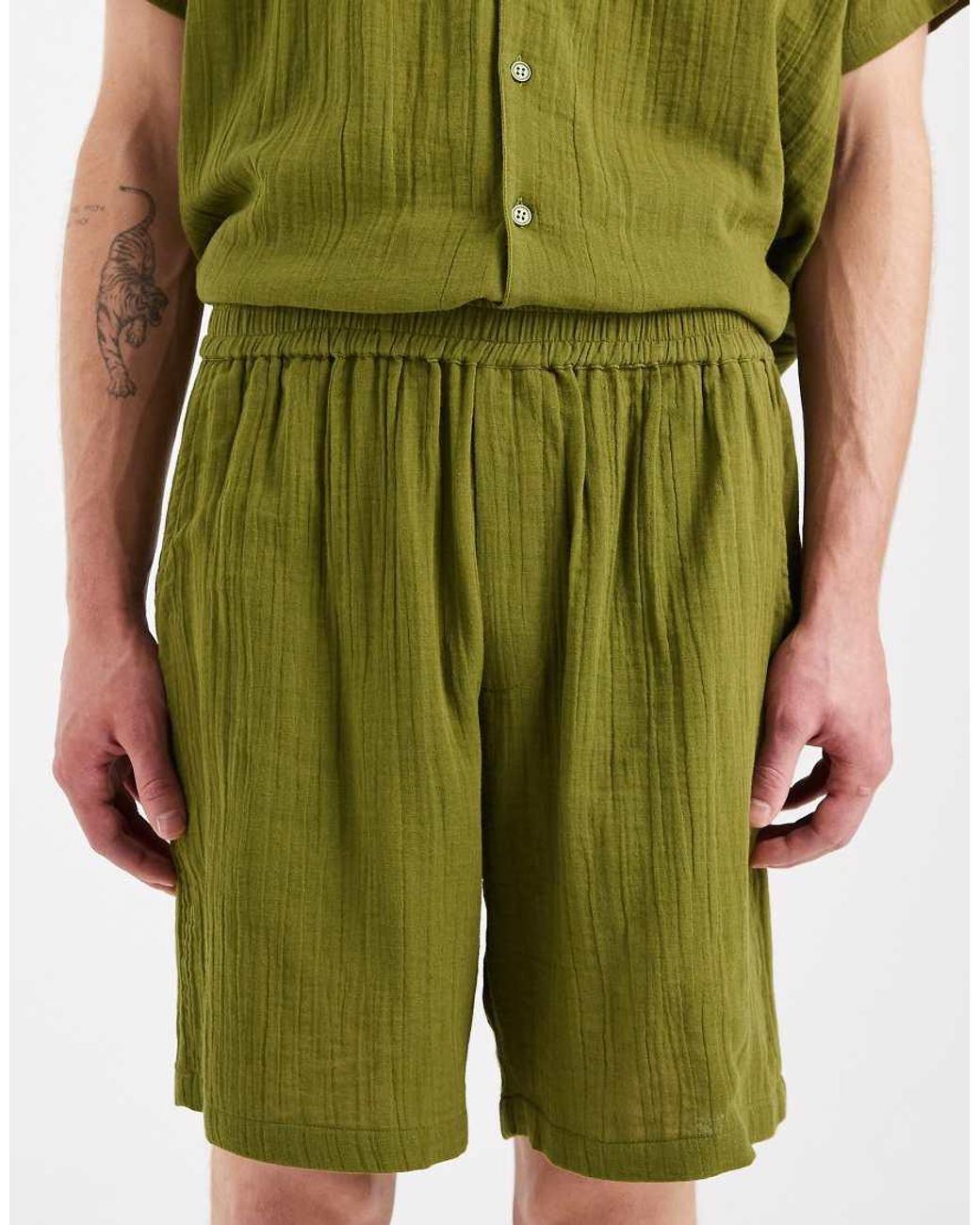 Sol Beach Green Beach Short Co-Ord for men