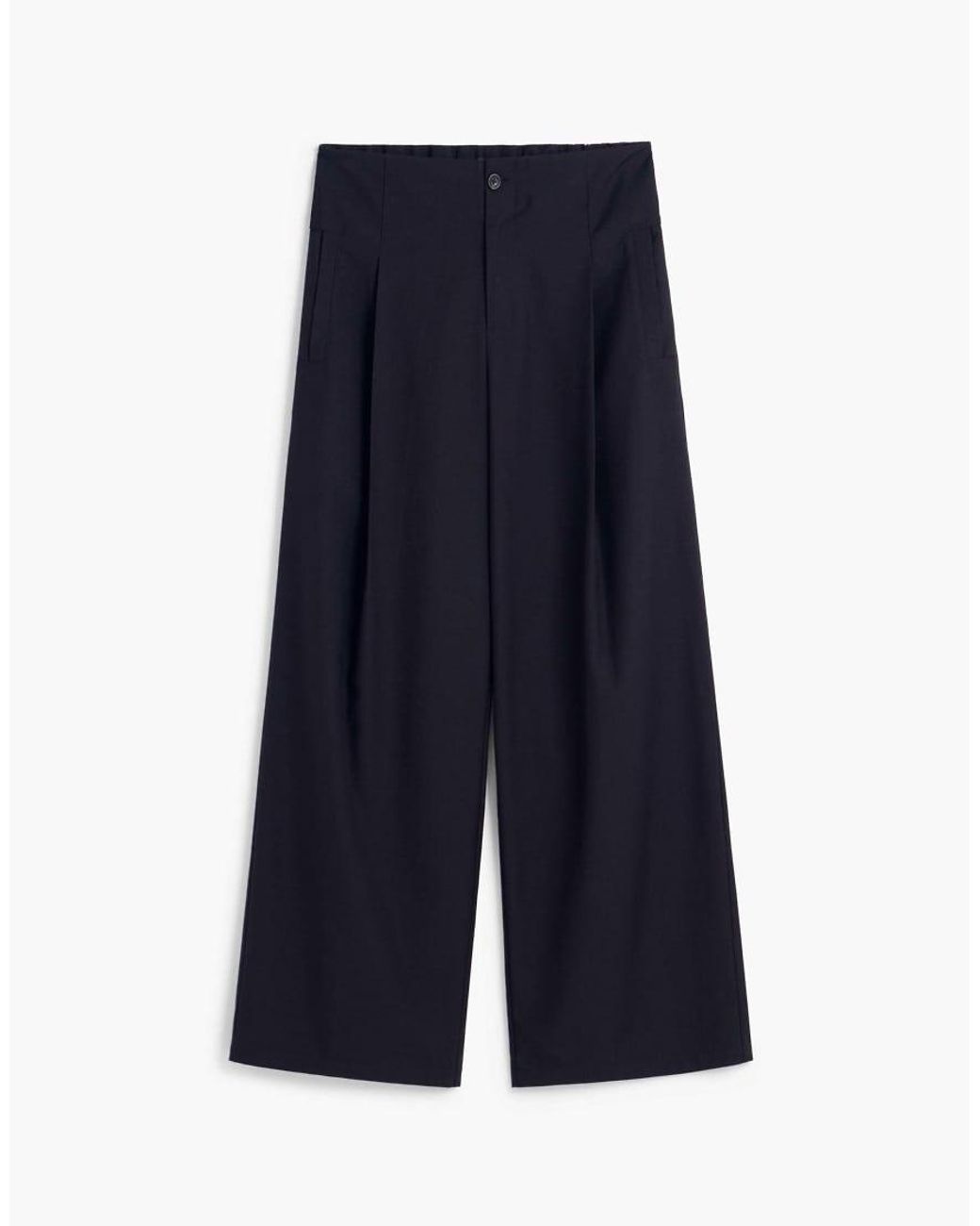 Desigual Blue Long Pleated Trousers
