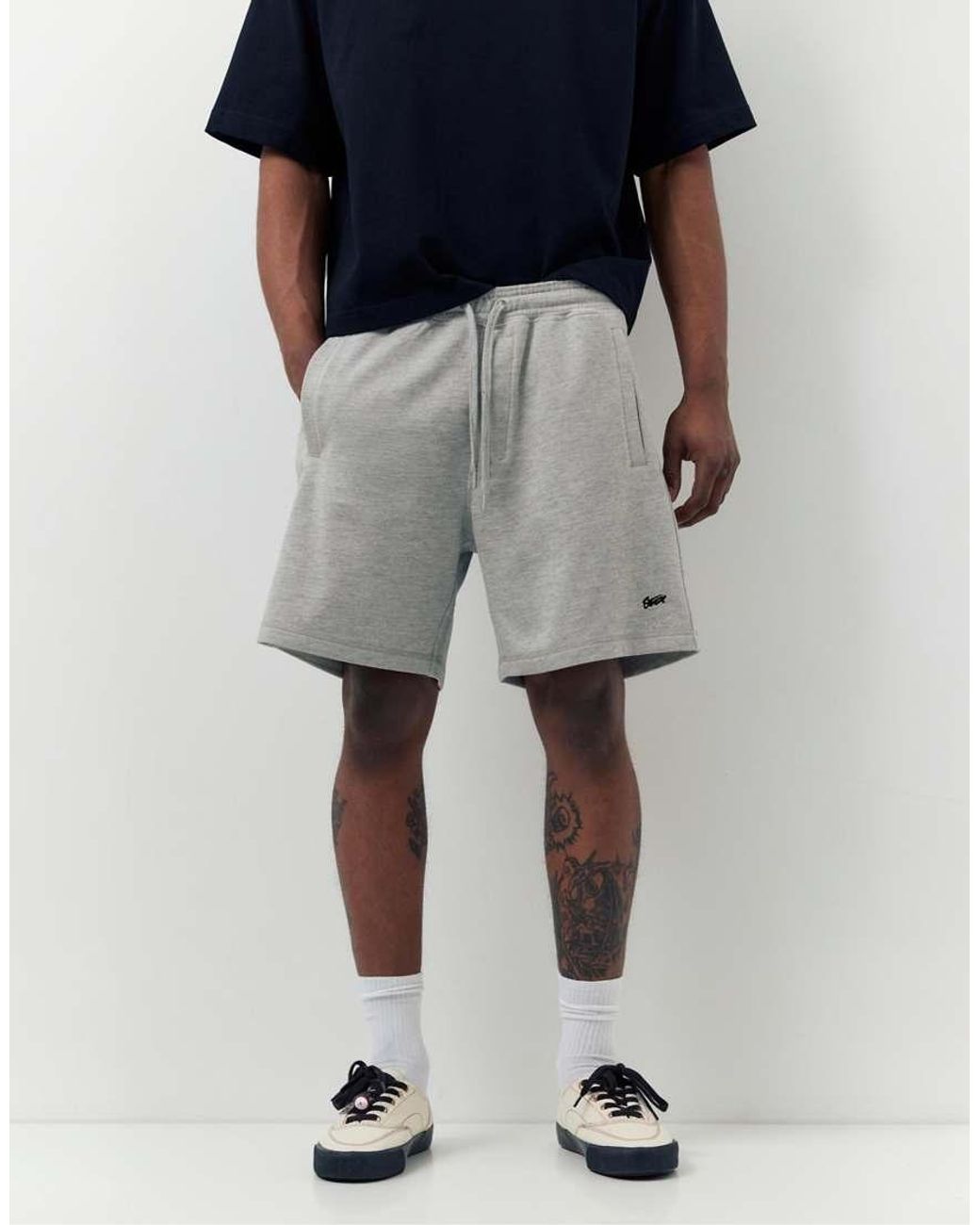Pull&Bear Black 2-pack Of Stwd Bermuda Short Sweatpants for men