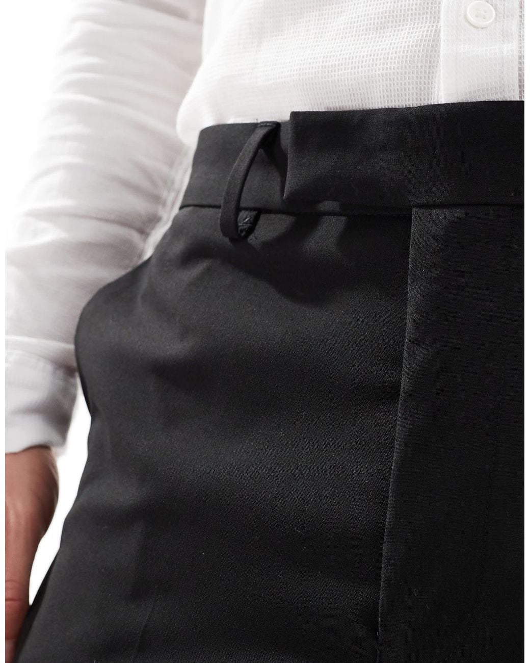 ASOS – elegante, e karottenhose in Black für Herren