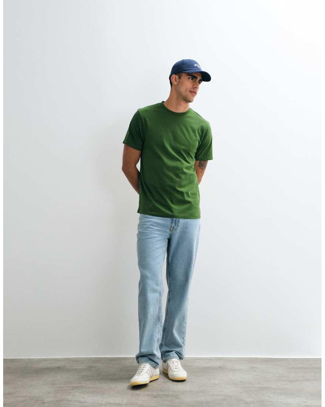 ASOS Green Essentials Regular Fit T-shirt for men
