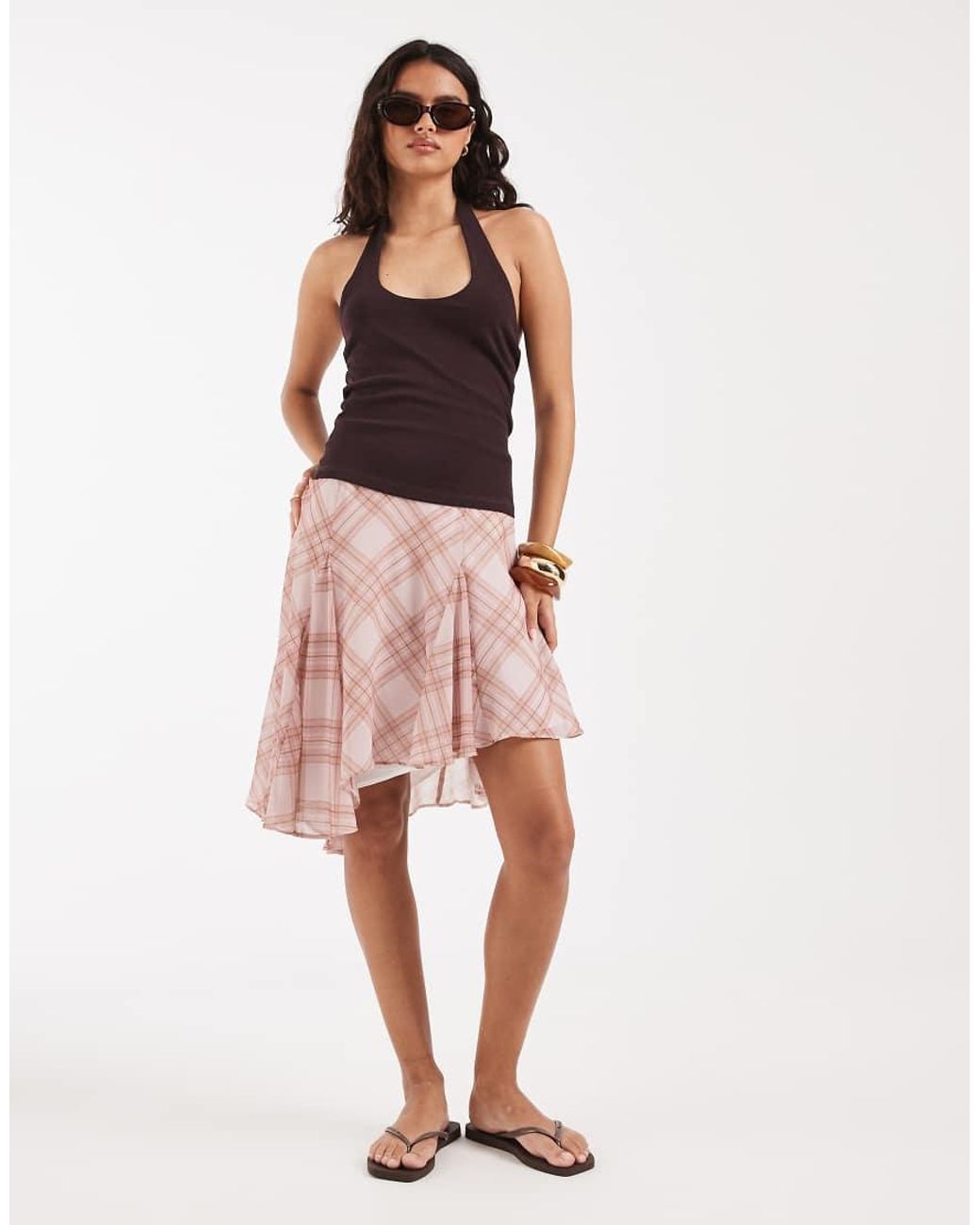 River Island Purple Halterneck Tank Top