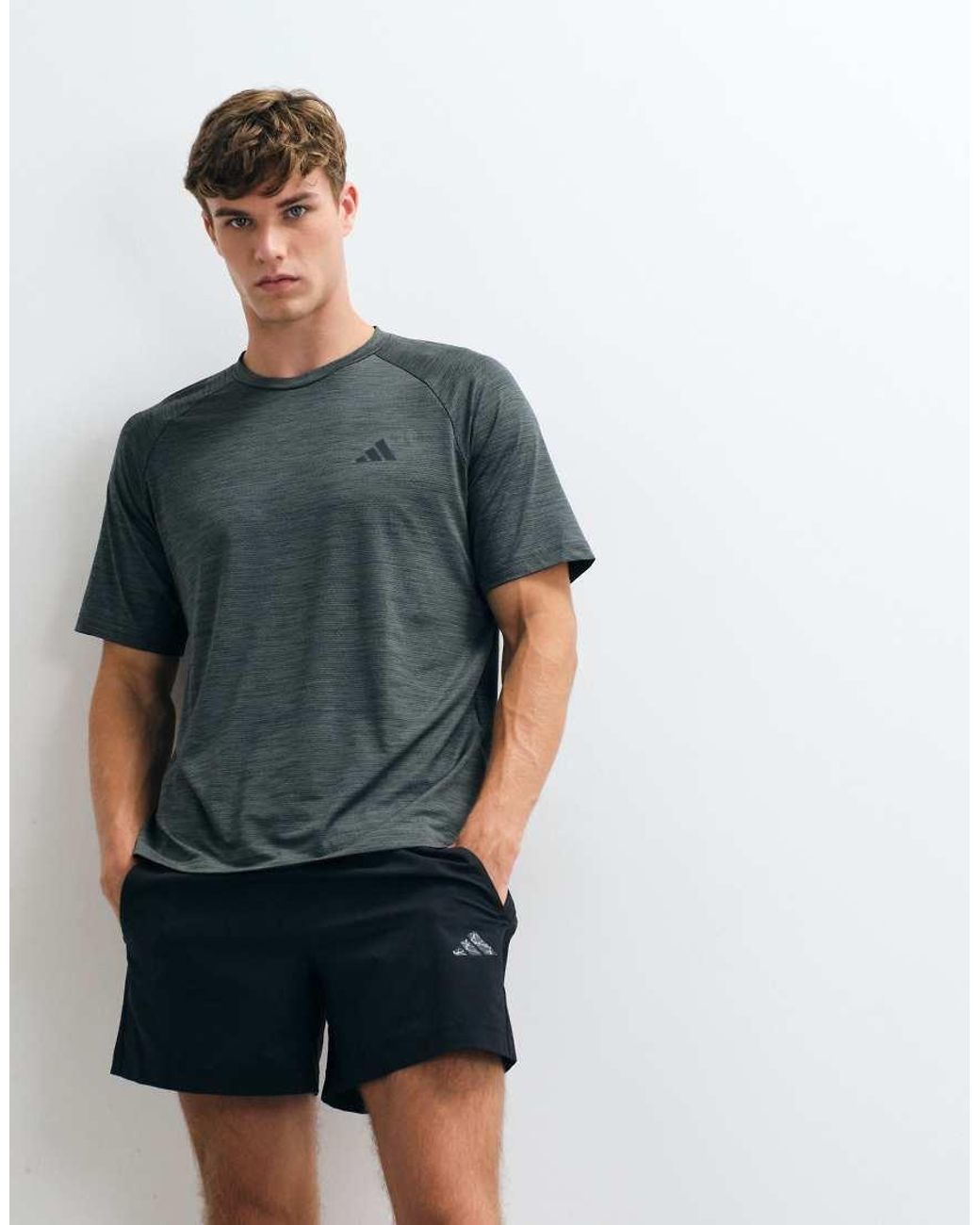 Adidas Originals Blue Adidas Training Essentials Shorts for men