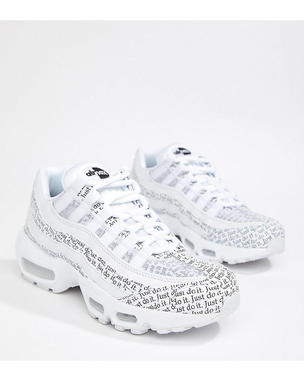 white just do it air max 95