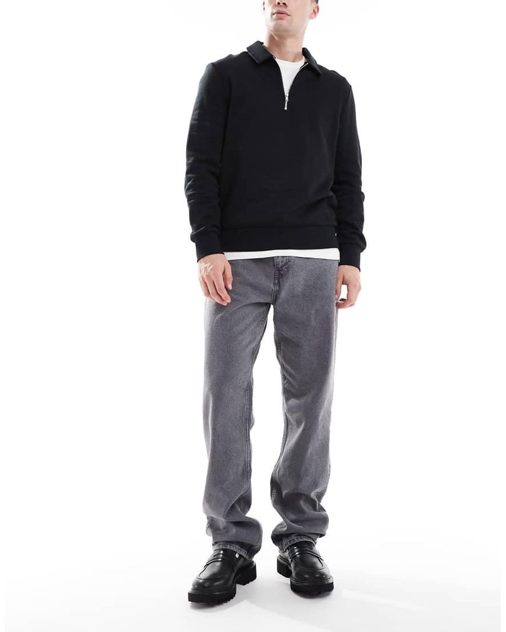 Only & Sons Black Edge Straight Fit Jeans for men