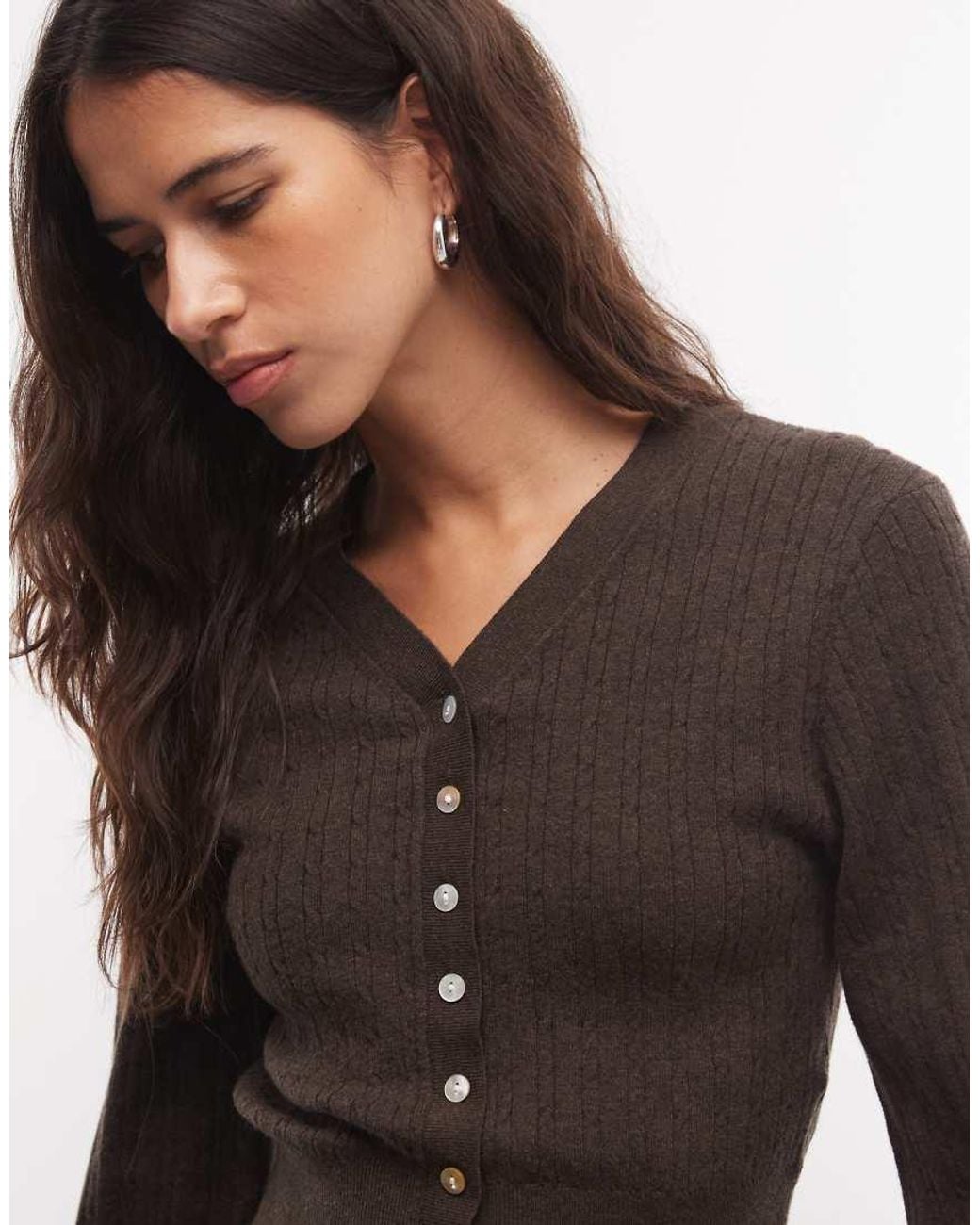 Monki Black Fitted Compact Cardigan