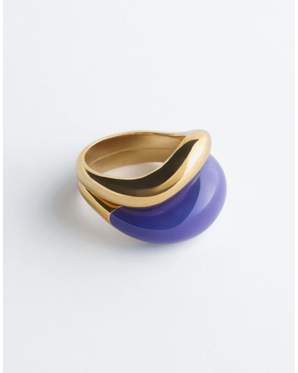 & Other Stories Blue Stacking Ring Set