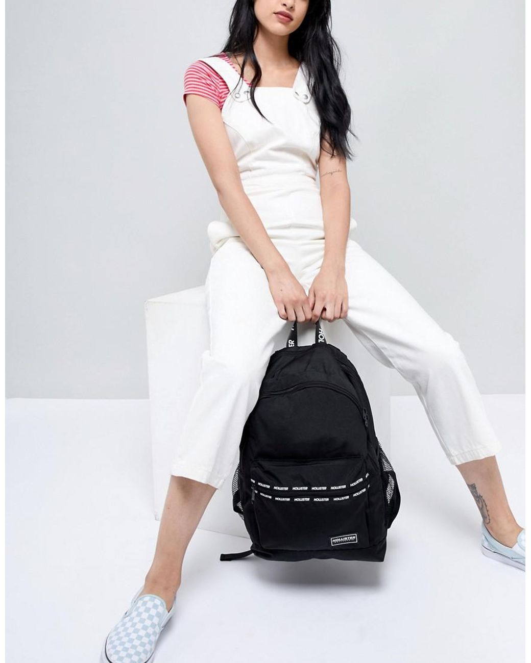 Hollister Backpack in Black | Lyst