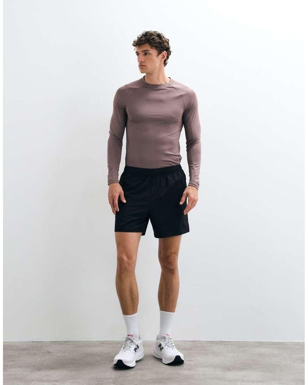 4505 Multicolor Icon Active Quick Dry Muscle Fit Base Layer Training Long Sleeve Top for men