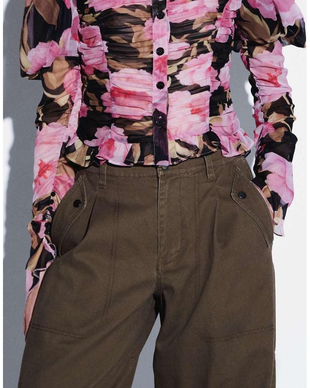 ASOS Green Casual Utility Trouser With Pocket Detail