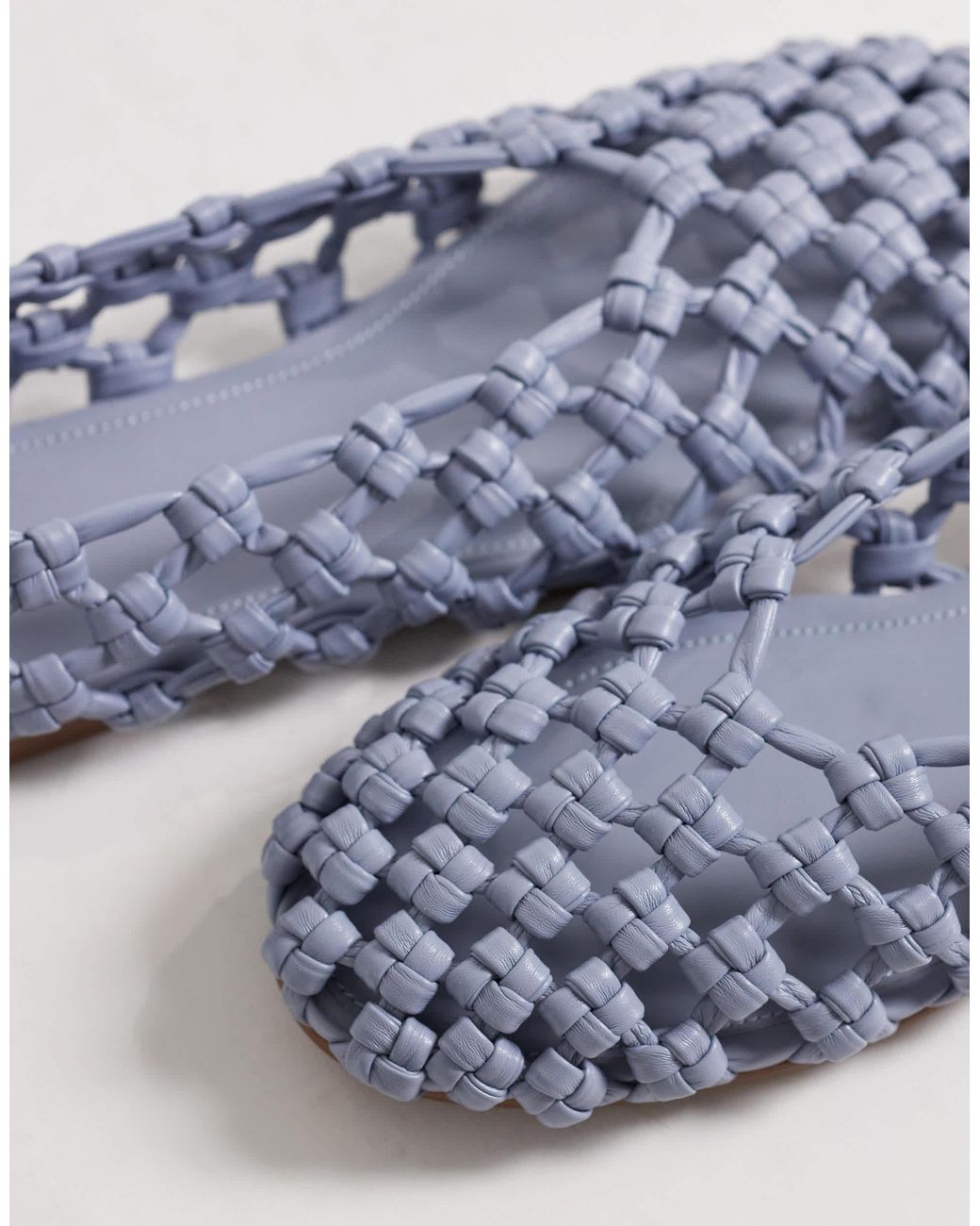Schuh Blue Lotte Woven Ballet Flat