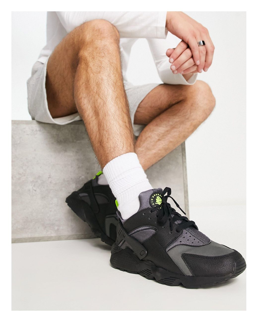 Air - huarache - sneakers nere e grigie da Uomo di Nike in Nero | Lyst