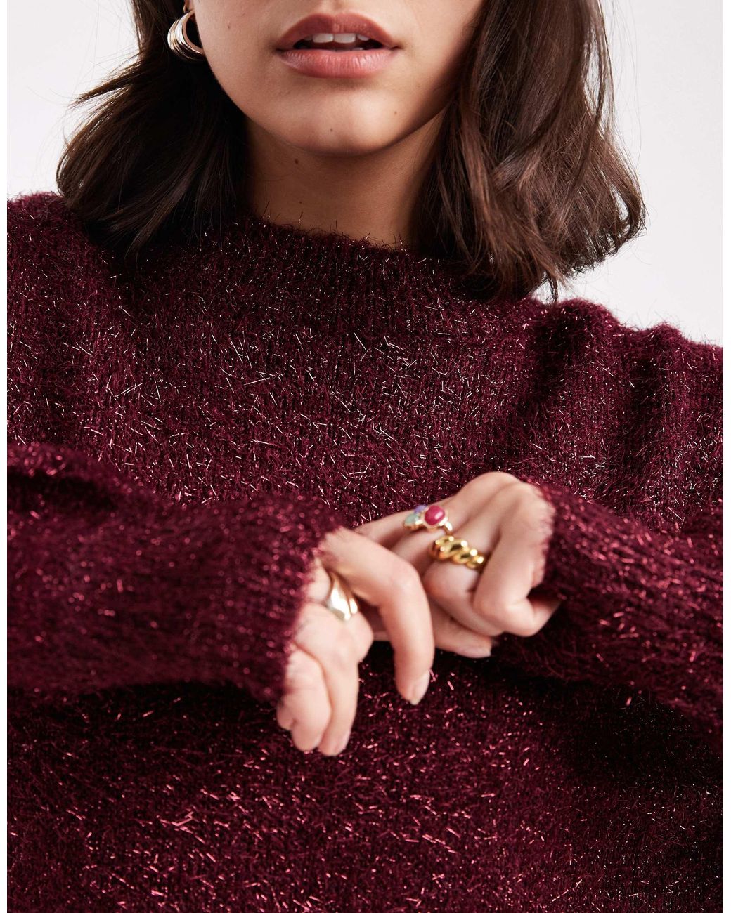 Pull ras Brave Soul en coloris Red