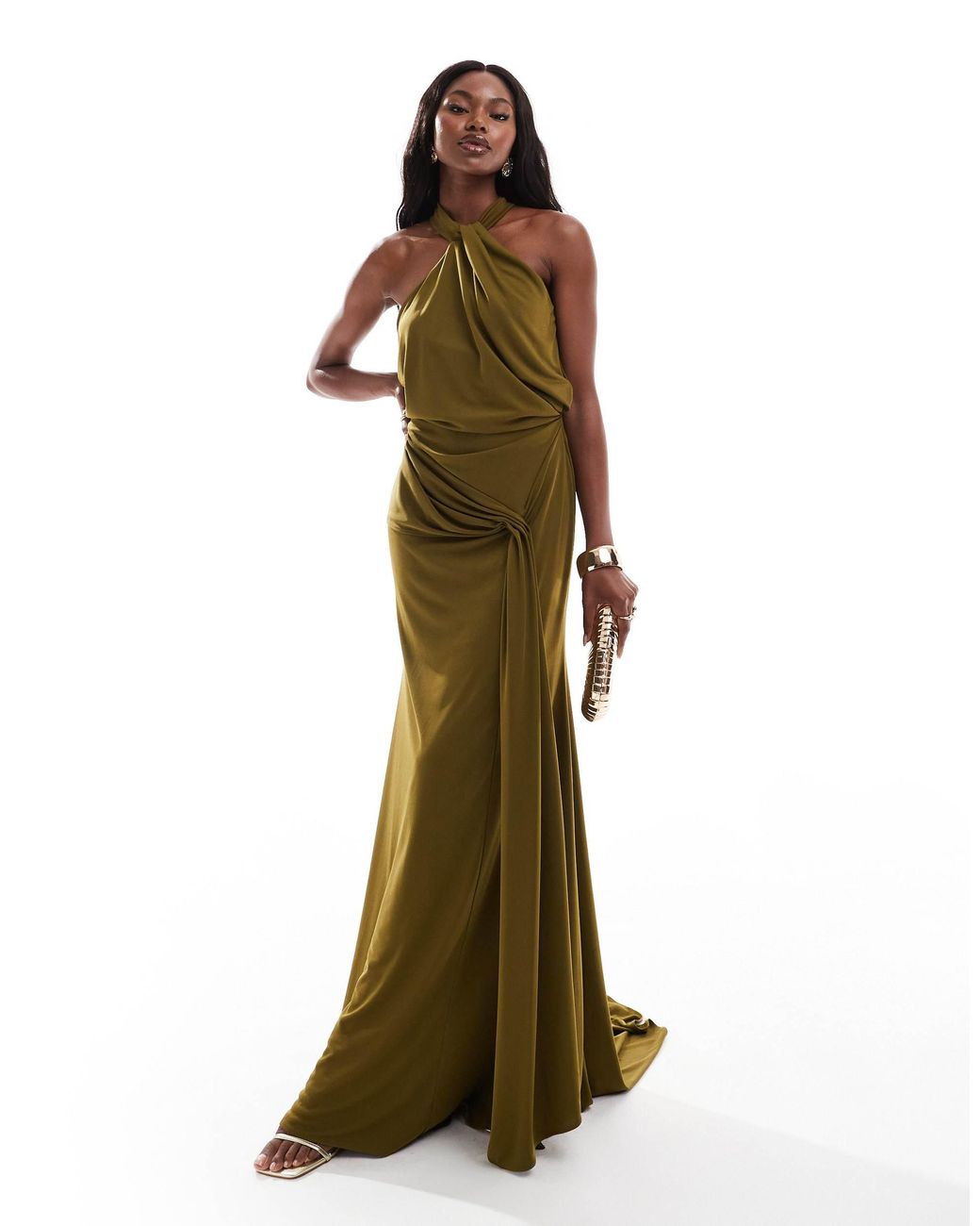 altar'd state champagne dress Caledonia Maxi Ivory/Nude Size XS – Style Exchange Boutique Material:Downloadable wide-format print shop files neck halter with the summer casual shirt Dresses For Older Ladies