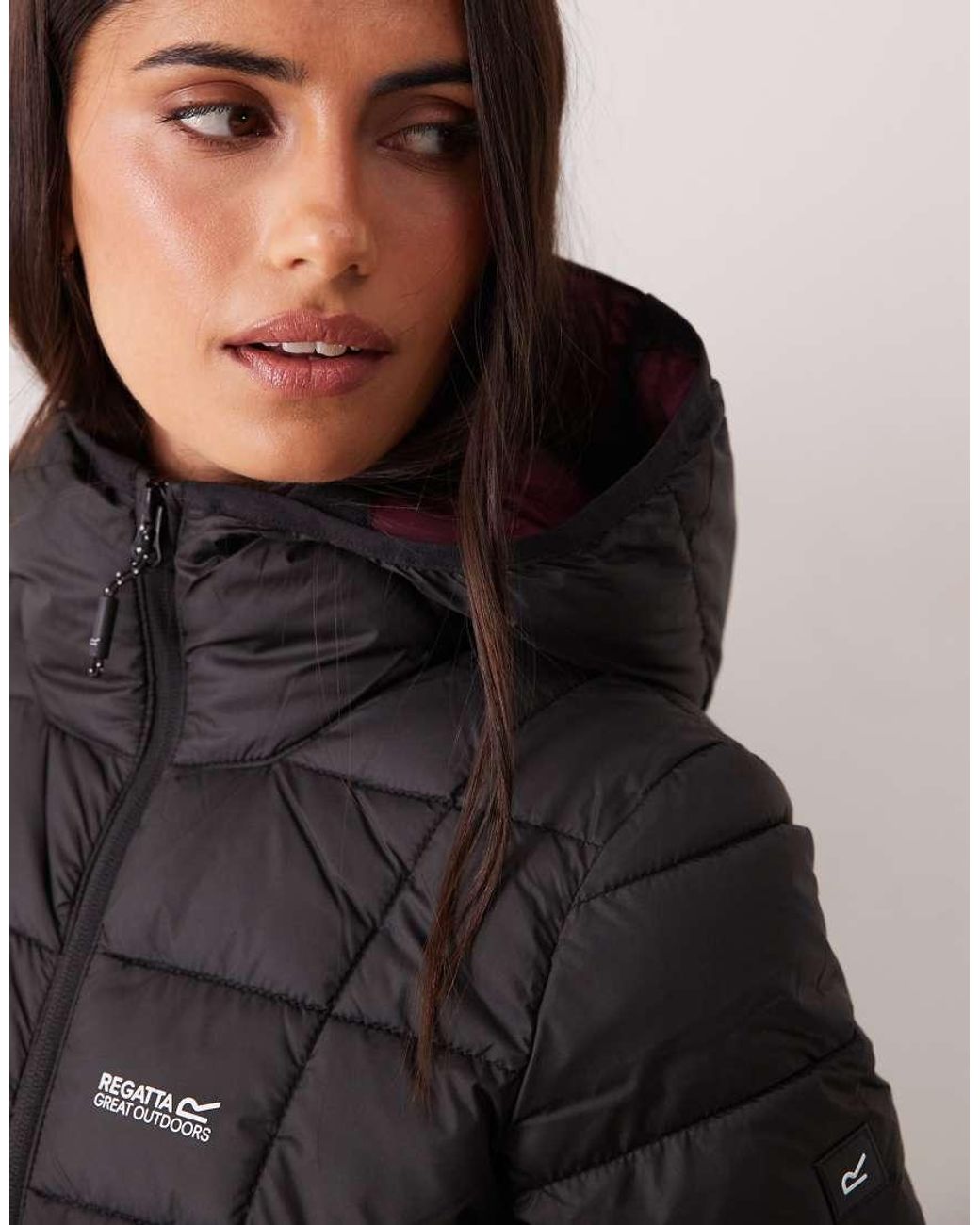 Regatta Black Hooded Asper Padded Jacket