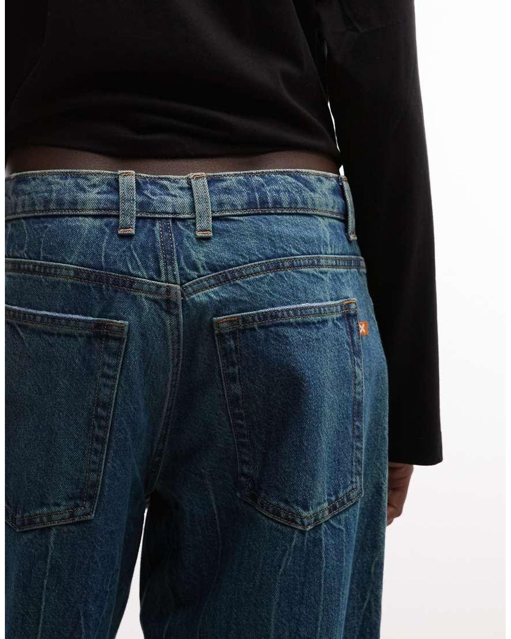 Collusion Blue X001 Antifit Mid Rise Jean