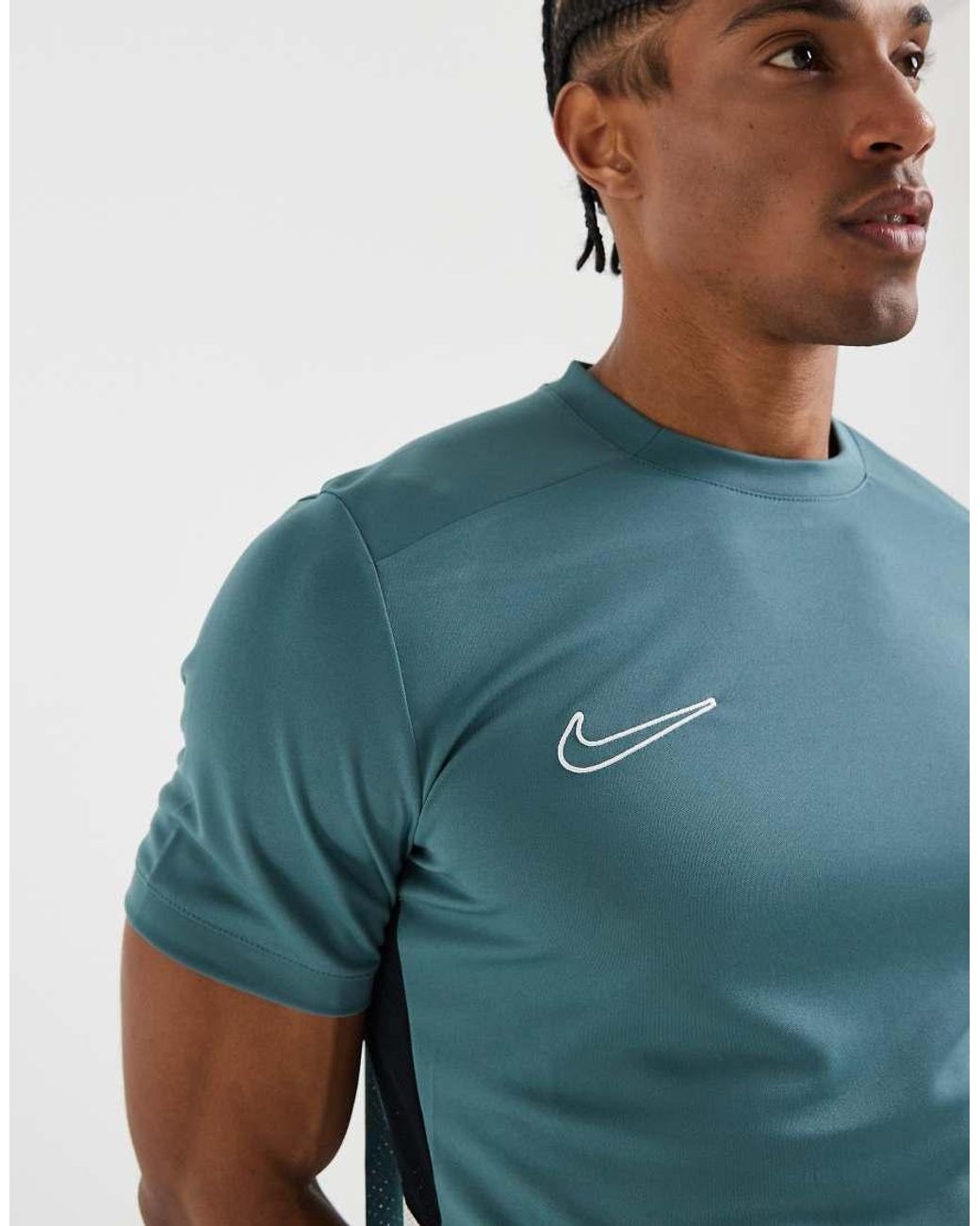 Nike Football Blue Dri-fit Academey Panel T-shirt for men