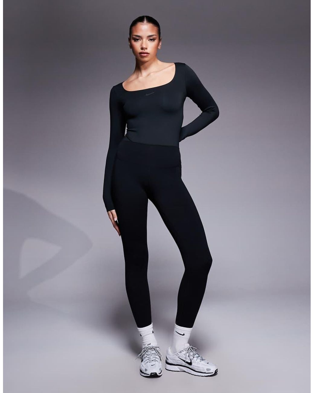 Nike Blue Form Long Sleeve Bodysuit