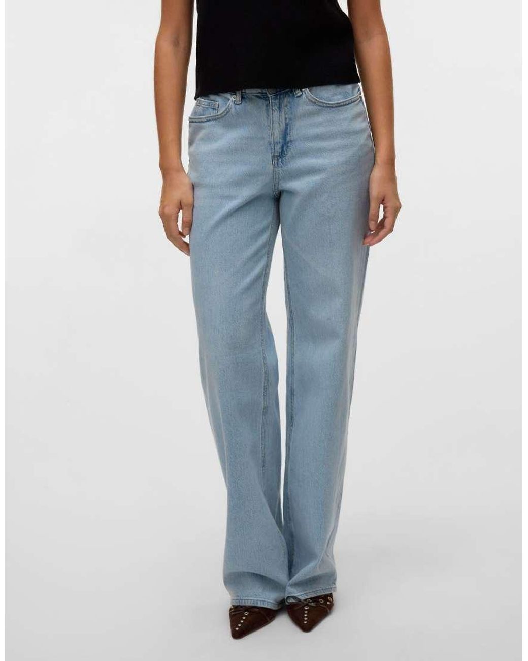 Vero Moda Blue Wide-Fit Jeans