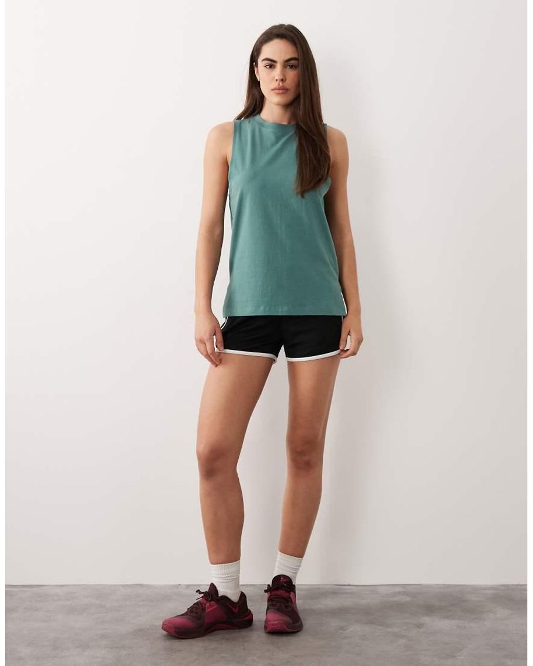 4505 Green Icon Cotton Drop Armhole Vest With Quick Dry Finish
