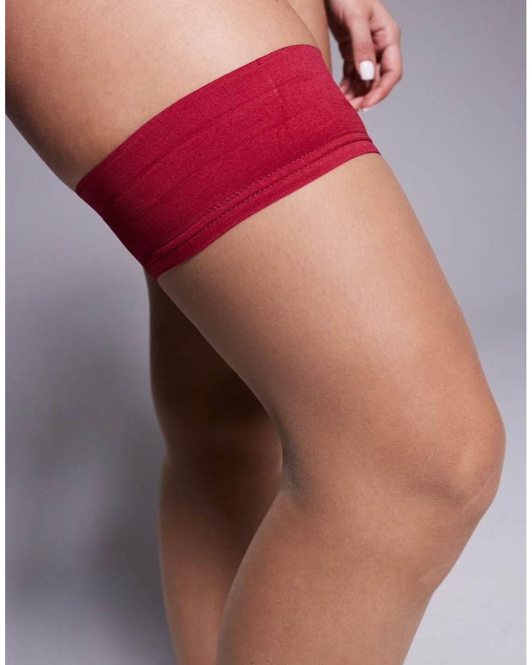 Ann Summers Purple Hold-up Stockings