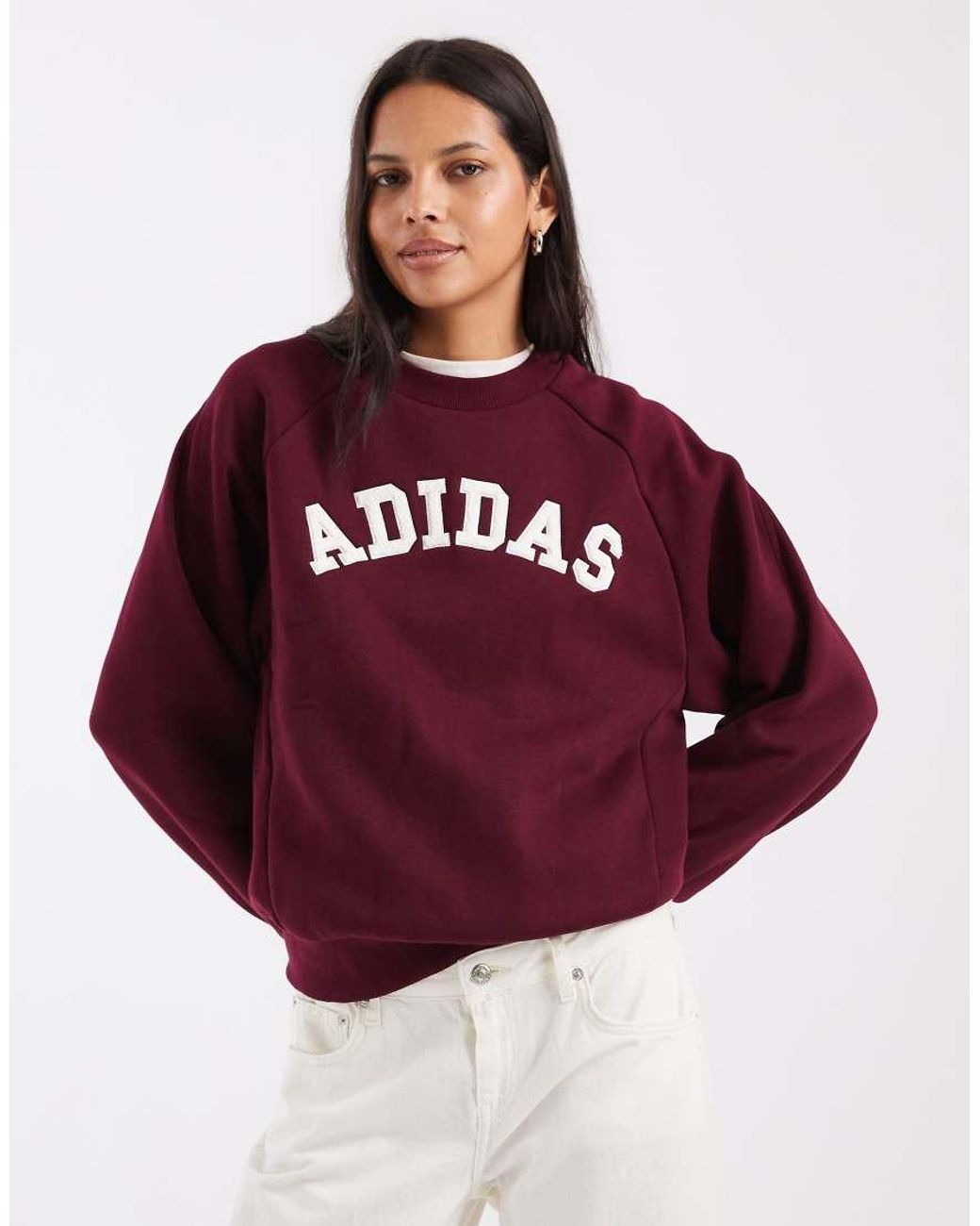 Adidas Originals Red Adidas Sportswear Sweatshirt