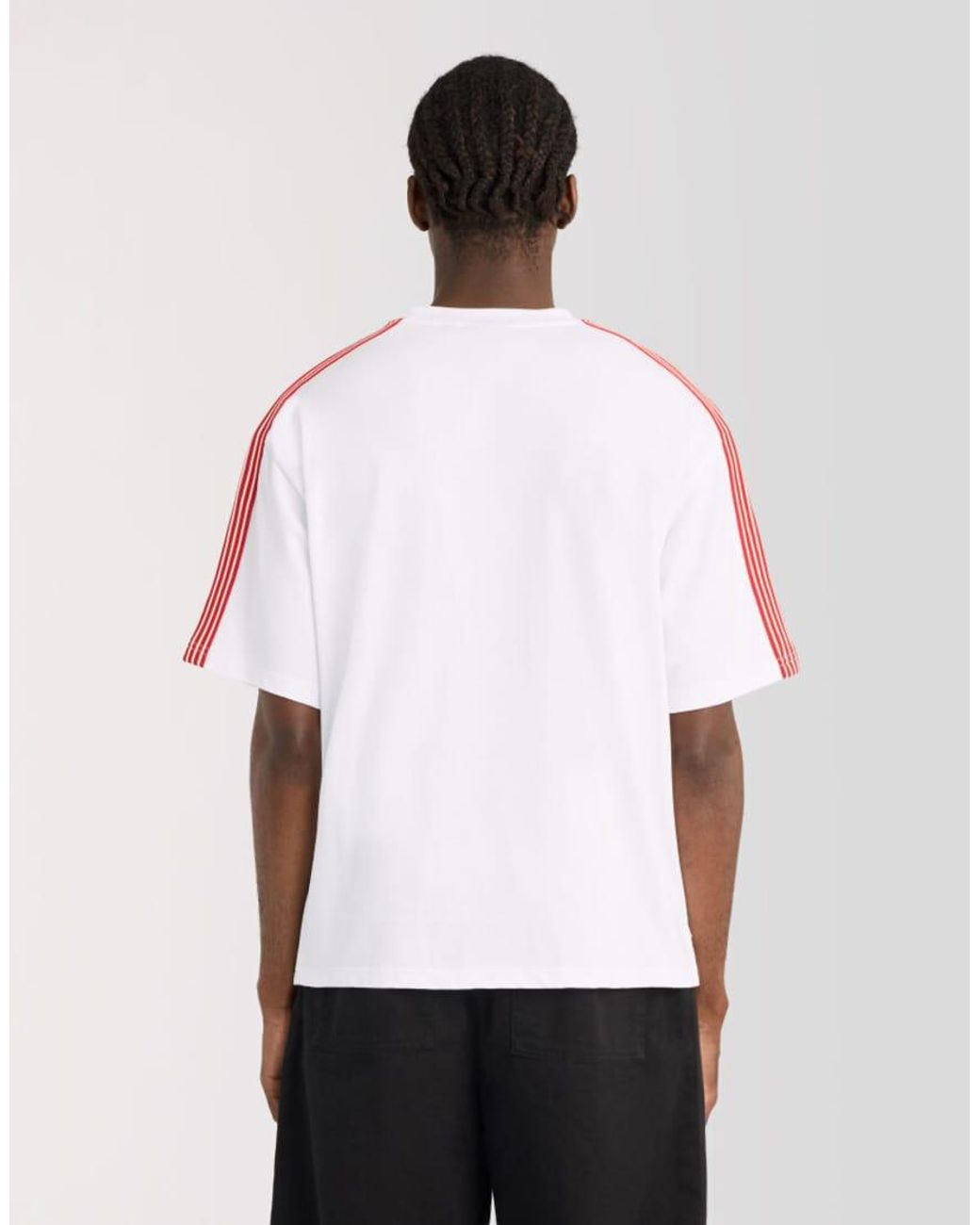 Lyle & Scott White Ls T-Shirt Stripe Taped T-Shirt for men