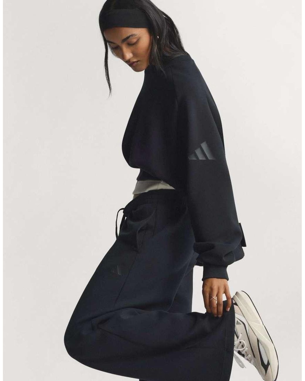 Adidas Originals Blue Soft Lux Straight Leg Pants