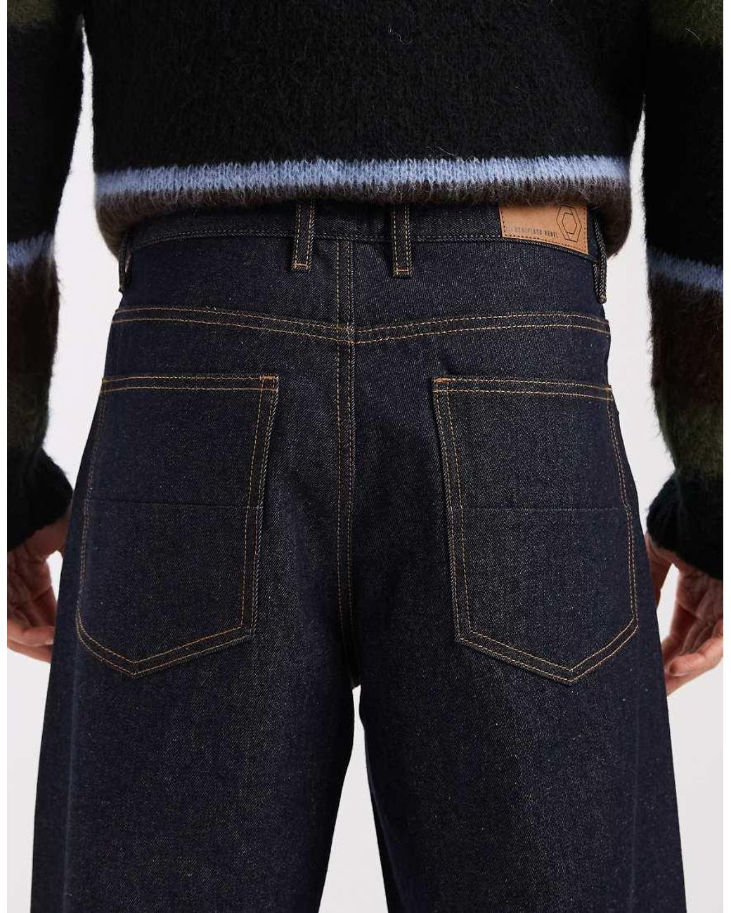 Redefined Rebel Black baggy Denim Jeans for men