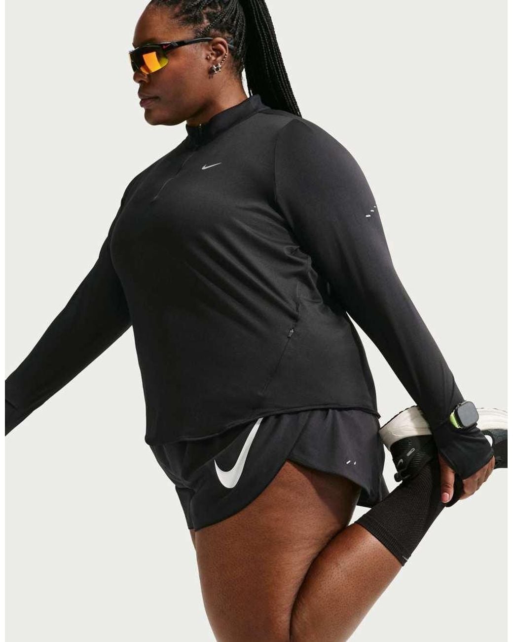 Nike Black Swift Element Dri-Fit Uv 1/4-Zip Top