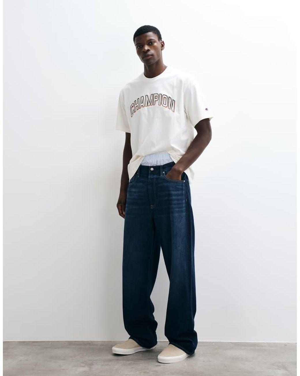 Champion White Main Street T-shirt for men