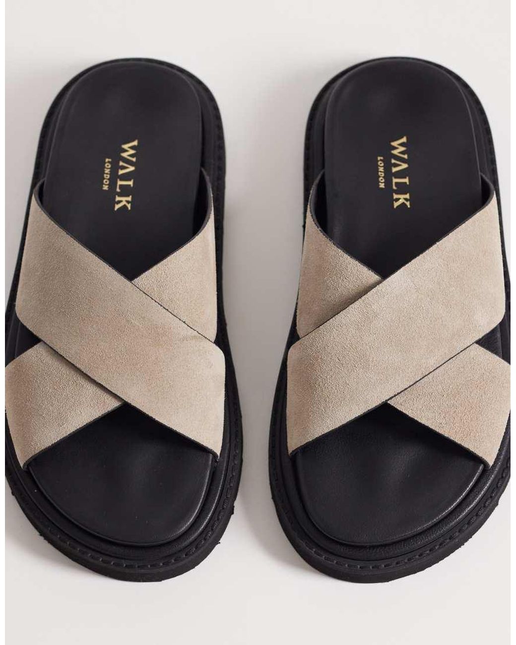 Walk London Multicolor Cross Strap Sandal
