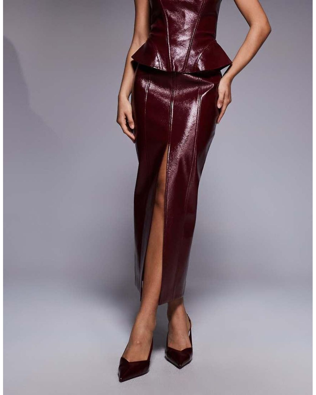 ASOS Purple Asos X The Sourced Collection Maxi Skirt