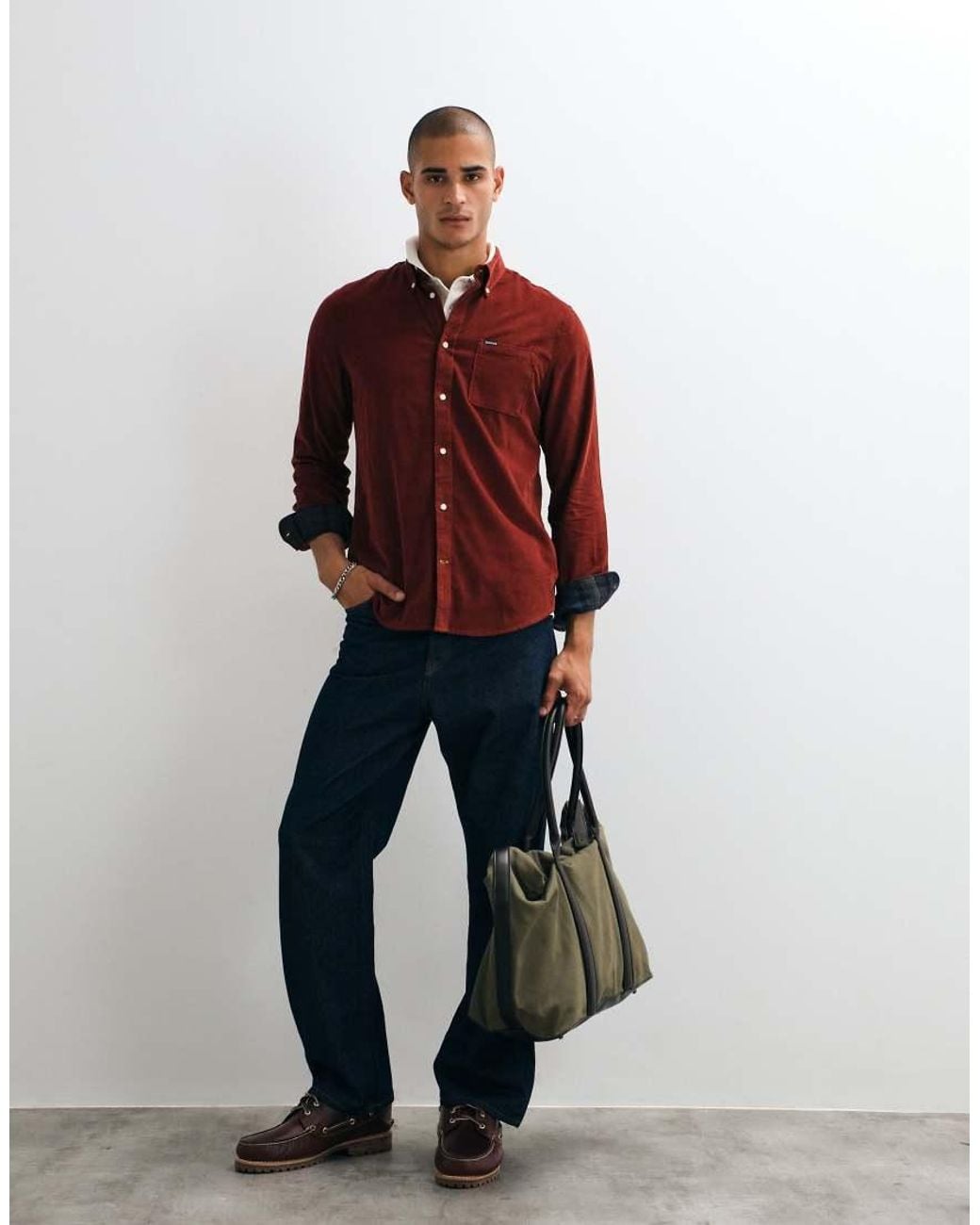 Barbour Ramsey Long Sleeve Tailored Cord Shirt for men