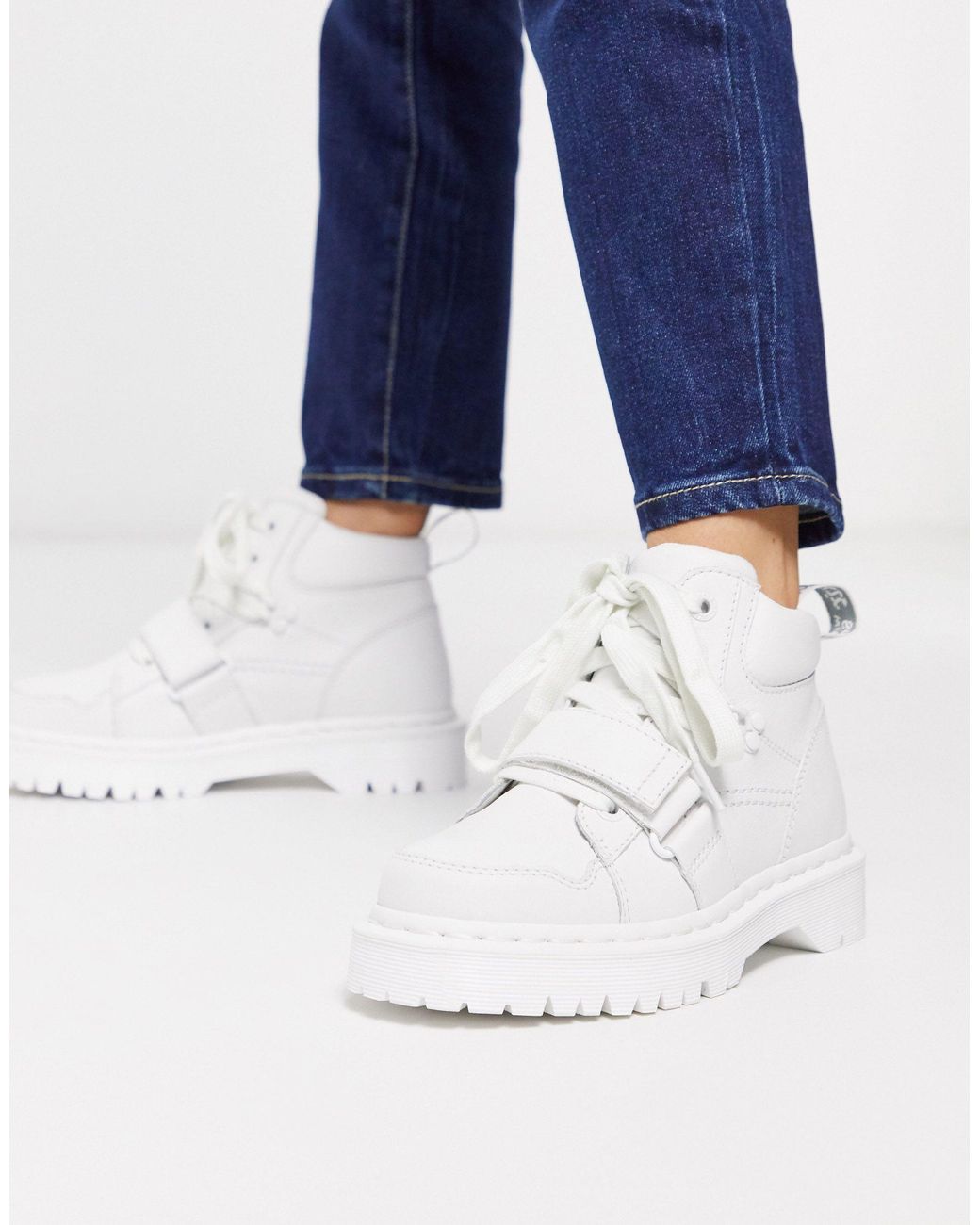 Dr. Martens Dr. Martens Zuma Ii Womens Optical White Boots | Lyst