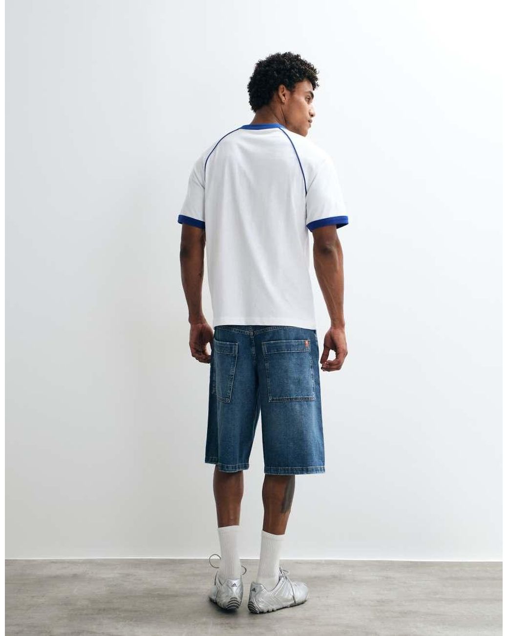 ASOS White Relaxed Ringer T-shirt With Sport Graphic for men