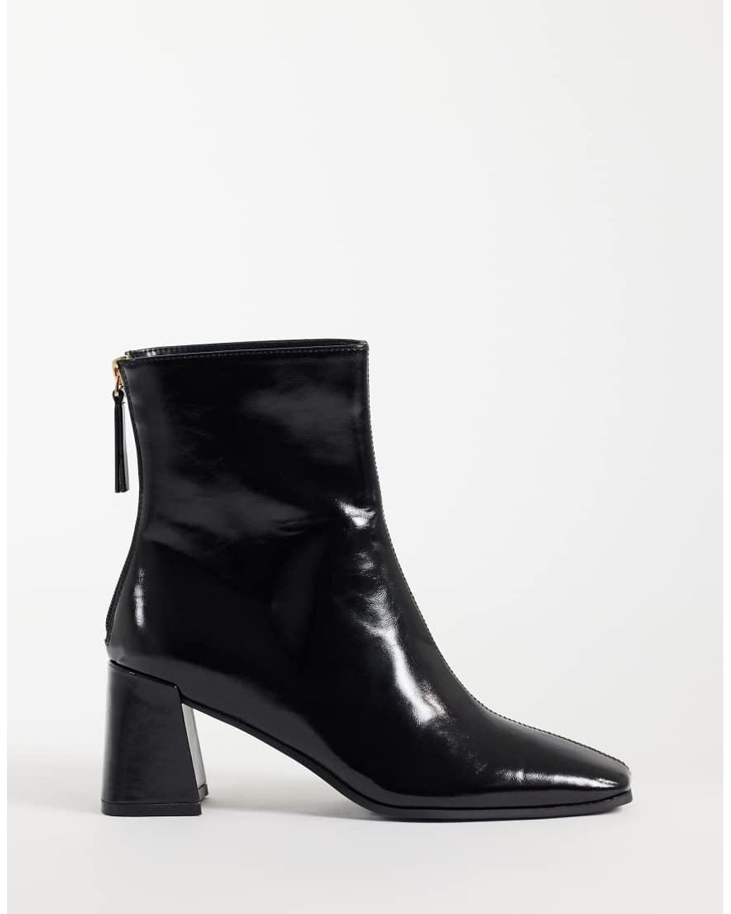 ASOS Black Rafe Block Heel Ankle Boots