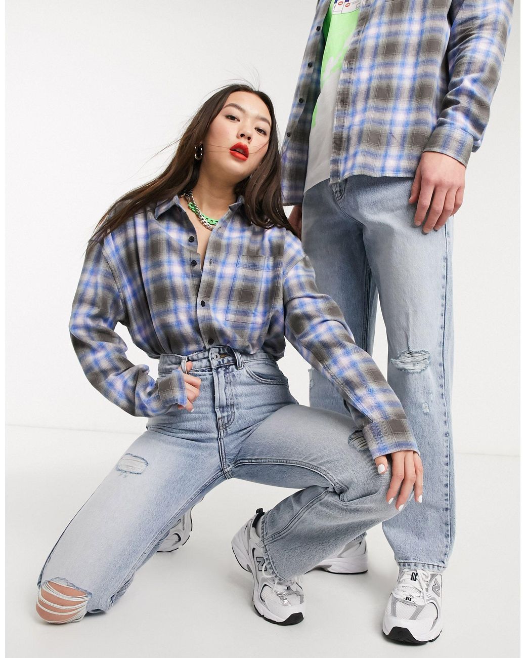 straight leg jeans with rips