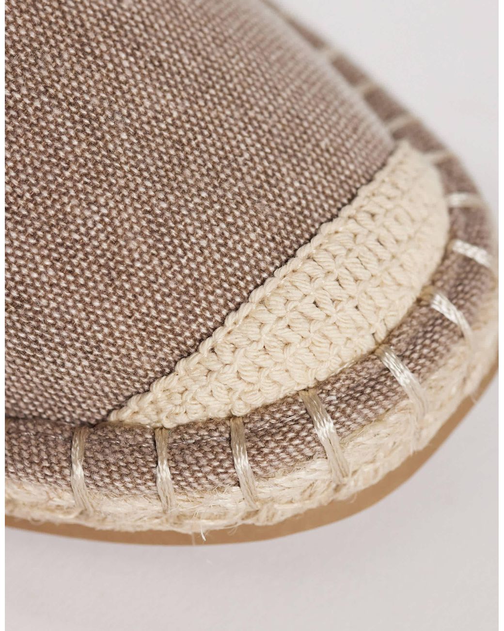 ASOS Natural Espadrilles With Raffia Toe Caps for men