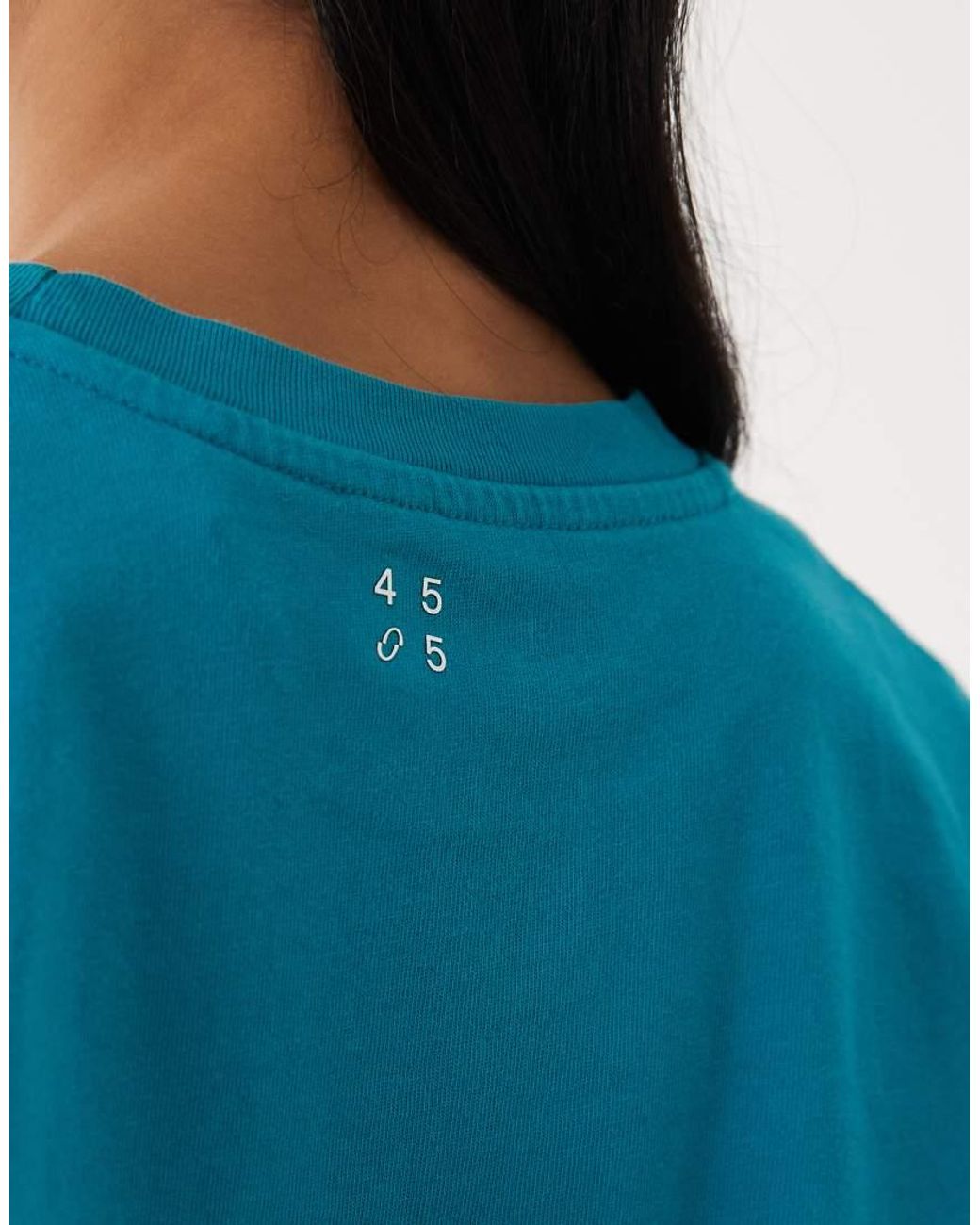 4505 Blue Icon Heavyweight Cotton Cropped T-shirt With Quick Dry Finish